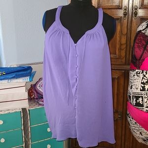Purple goddess neck cami blouse. Torrid 4